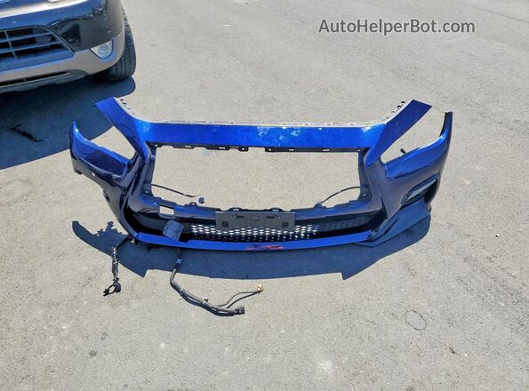 JN1FV7DP5MM850526 2021 INFINITI Q50 Blue Vista del compartimento del motor