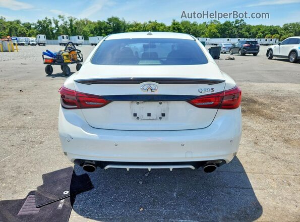 JN1FV7DP9MM850142 2021 INFINITI Q50 White Rear view