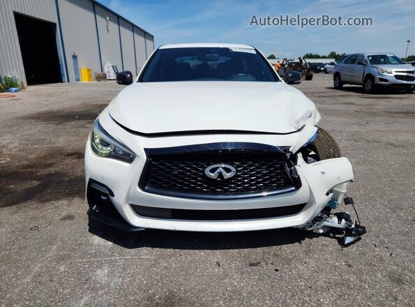 JN1FV7DP9MM850142 2021 INFINITI Q50 White Front view