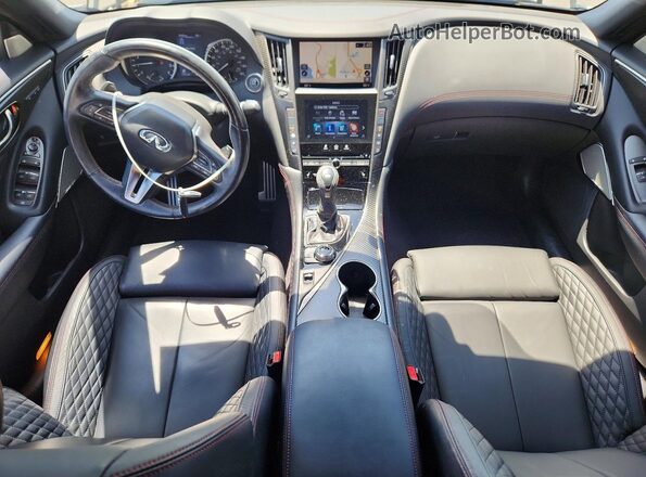 JN1FV7DP9MM850142 2021 INFINITI Q50 White Dashboard view