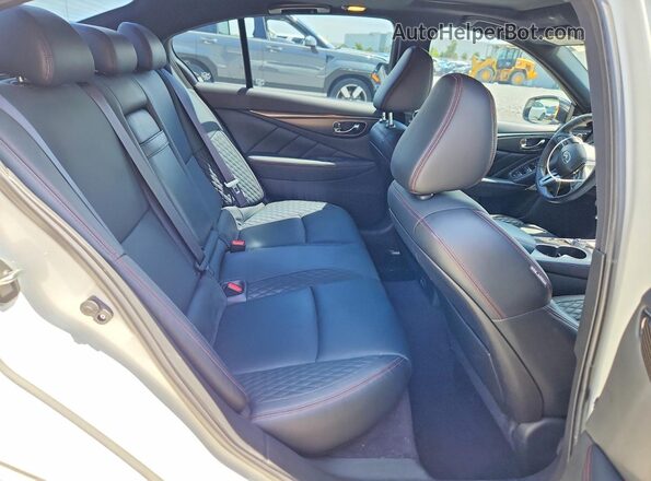 JN1FV7DP9MM850142 2021 INFINITI Q50 White Rear seats view