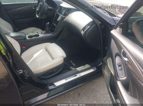 JN1FV7DR4MM881025 2021 INFINITI Q50 Black Widok wnętrza z przodu