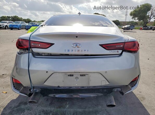 JN1FV7EK1HM610110 2017 INFINITI Q60 Silver Vista trasera