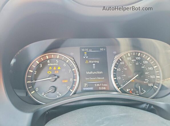 JN1FV7EK7LM400037 2020 INFINITI Q60 Белый Вид щитка приборов