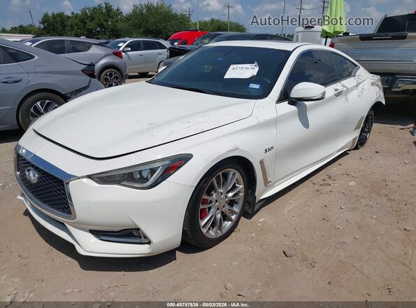 JN1FV7EKXHM610297 2017 INFINITI Q60 White Vista tres cuartos delantera izquierda