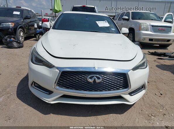 JN1FV7EKXHM610297 2017 INFINITI Q60 White Vista del cuadro de instrumentos