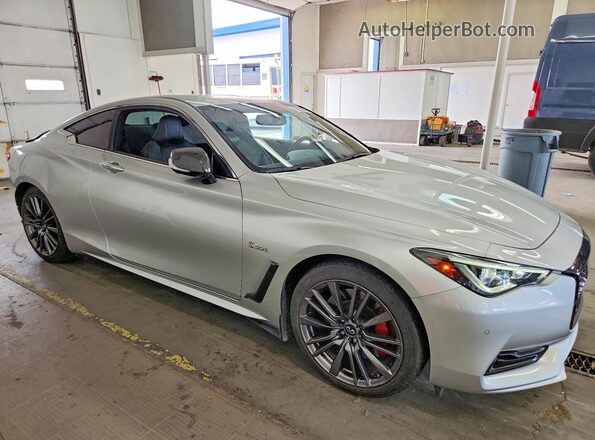 JN1FV7ELXHM702325 2017 INFINITI Q60 Silver წინა მარჯვენა