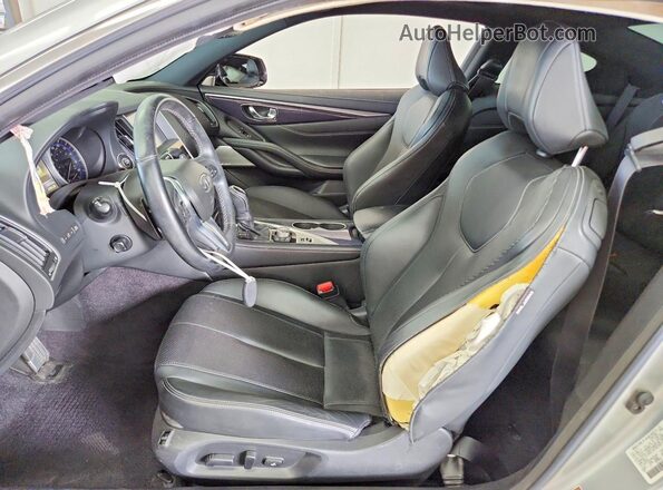 JN1FV7ELXHM702325 2017 INFINITI Q60 Silver წინა სალონის ხედი
