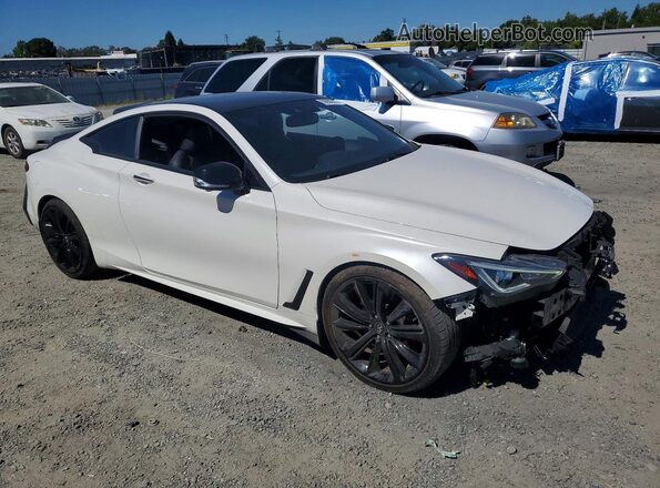 JN1FV7LK1MM530013 2021 INFINITI Q60 Белый Передняя правая четверть