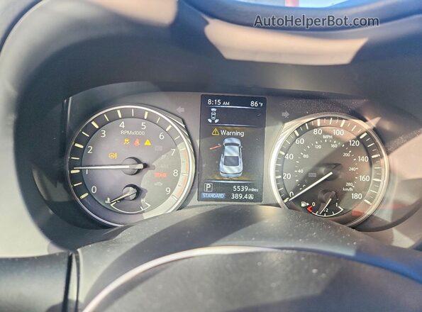 JN1FV7LL0NM680897 2022 INFINITI Q60 Blue Вид щитка приладів