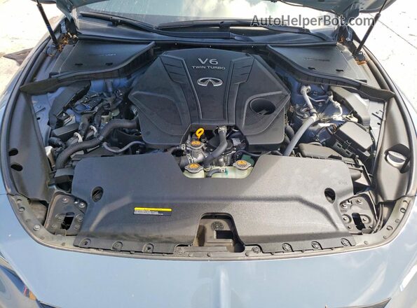 JN1FV7LL0NM680897 2022 INFINITI Q60 Blue Вид задньої частини салону
