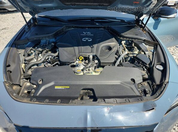 JN1FV7LL2NM681002 2022 INFINITI Q60 Blue Вид задньої частини салону