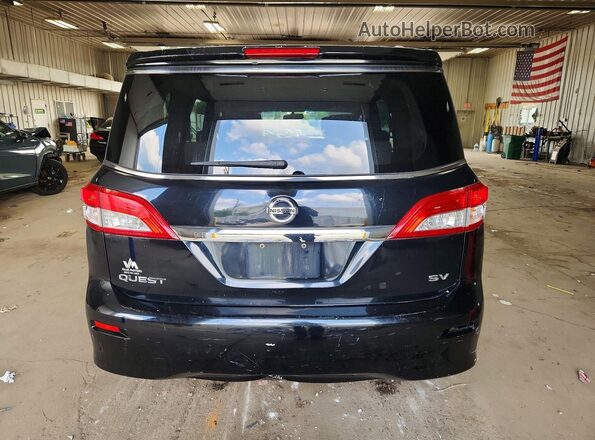 JN8AE2KP5H9170104 2017 NISSAN QUEST Black Rear view