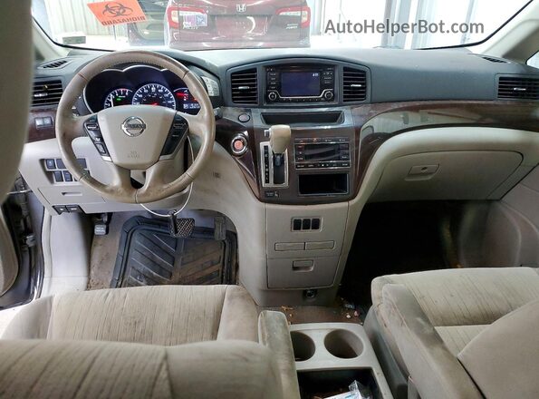 JN8AE2KP6G9155674 2016 NISSAN QUEST Gray Առջևի վահանակի տեսք