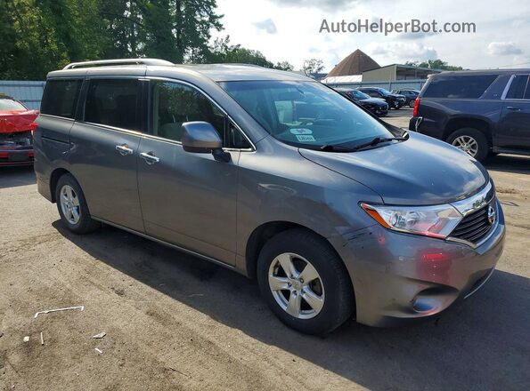 JN8AE2KP7H9165972 2017 NISSAN QUEST Серый Передняя правая четверть