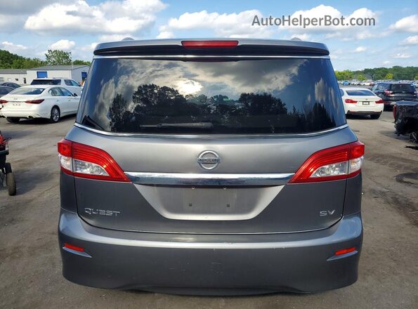 JN8AE2KP7H9165972 2017 NISSAN QUEST Серый Вид сзади