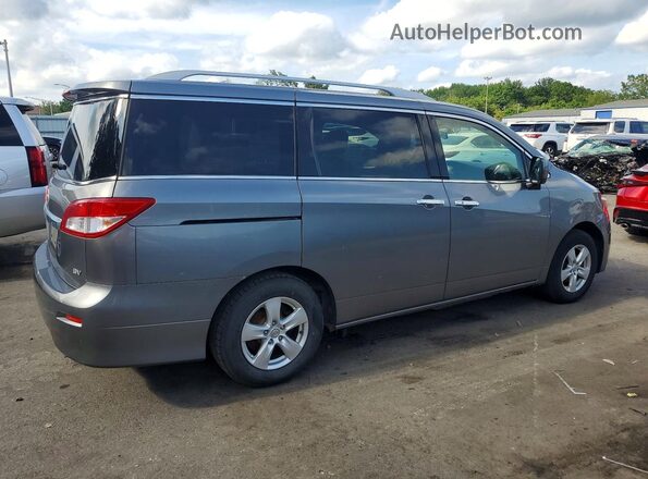 JN8AE2KP7H9165972 2017 NISSAN QUEST Серый Задняя правая четверть