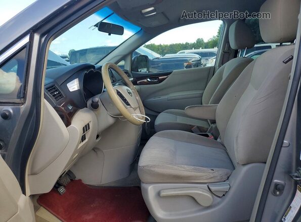 JN8AE2KP7H9165972 2017 NISSAN QUEST Серый Вид салона спереди