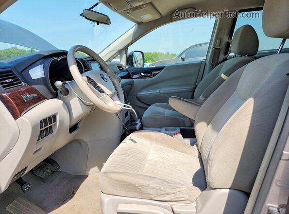 JN8AE2KP9G9154342 2016 NISSAN QUEST Gray წინა სალონის ხედი