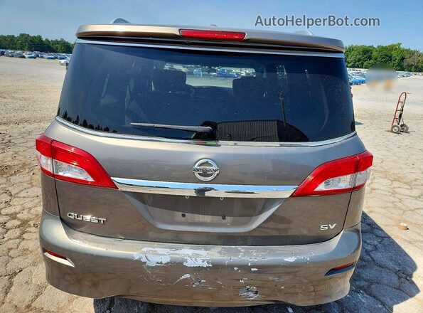 JN8AE2KP9G9154342 2016 NISSAN QUEST Gray უკანა ხედი