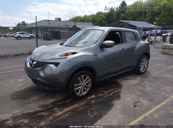 JN8AF5MR6GT609938 2016 NISSAN JUKE Gray Vista tres cuartos delantera izquierda
