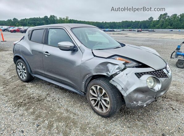 JN8AF5MR7HT702856 2017 NISSAN JUKE Gray Delantero derecho