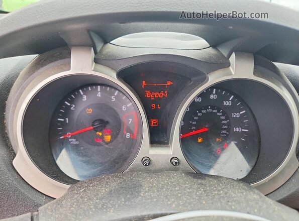 JN8AF5MR8GT601162 2016 NISSAN JUKE Black Вид щитка приладів