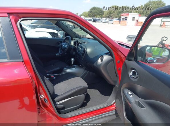 JN8AF5MRXGT607996 2016 NISSAN JUKE Red Widok wnętrza z przodu