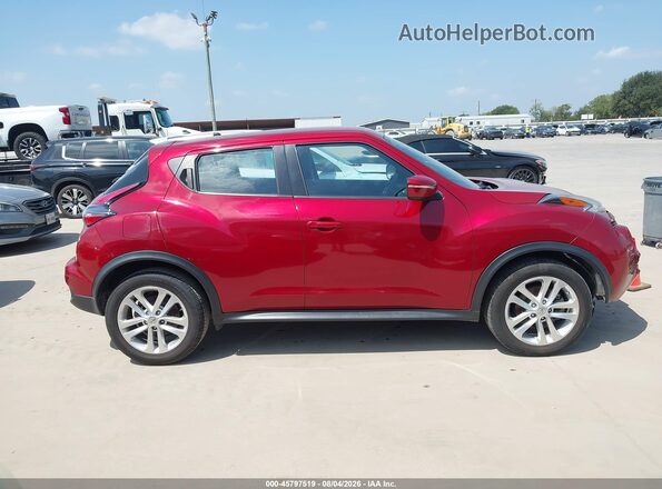 JN8AF5MRXGT607996 2016 NISSAN JUKE Red Widok wnętrza z tyłu