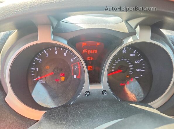JN8AF5MRXHT703063 2017 NISSAN JUKE Black Widok zestawu wskaźników