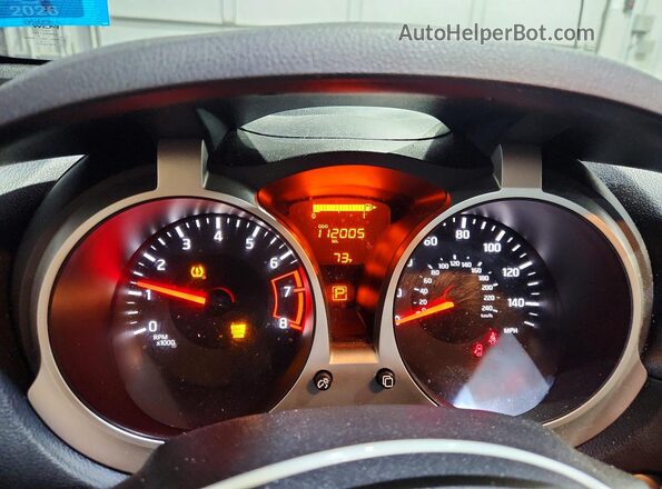 JN8AF5MV0GT651356 2016 NISSAN JUKE Black Вид щитка приладів