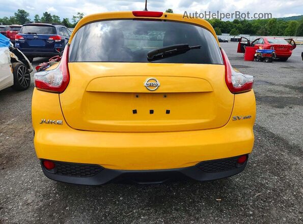JN8AF5MV1HT752004 2017 NISSAN JUKE Yellow Հետևի տեսք