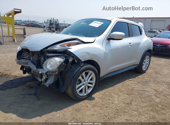 JN8AF5MV6GT659610 2016 NISSAN JUKE Silver Առջևի ձախ երեք քառորդ տեսարան