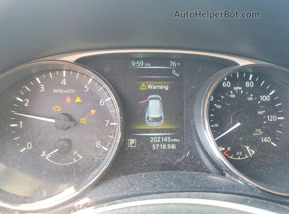 JN8AT2MT0GW012883 2016 NISSAN ROGUE Gray Vista del cuadro de instrumentos