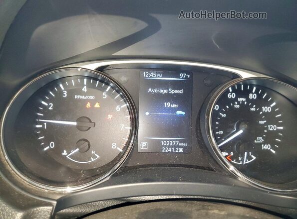 JN8AT2MT0GW026282 2016 NISSAN ROGUE Green Vista del cuadro de instrumentos