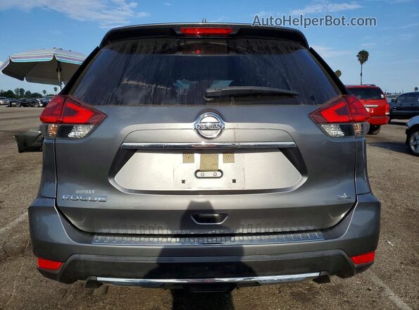 JN8AT2MT0JW460337 2018 NISSAN ROGUE Gray Widok z tyłu