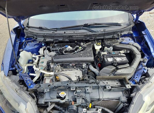 JN8AT2MT0JW469054 2018 NISSAN ROGUE Синий Вид подкапотного пространства