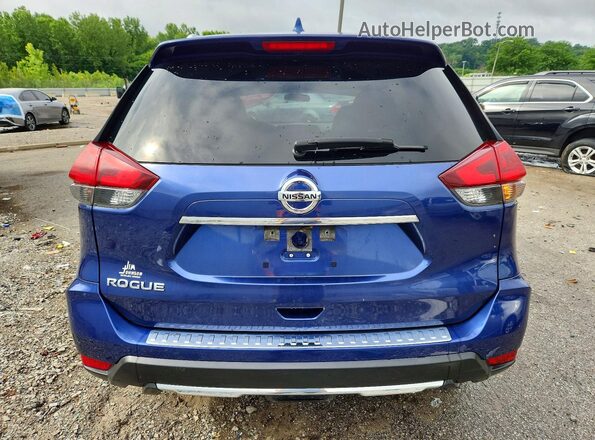 JN8AT2MT0JW469054 2018 NISSAN ROGUE Синий Вид сзади