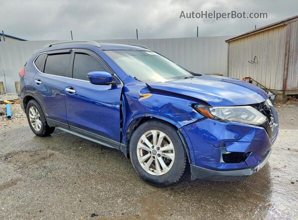 JN8AT2MT0JW469054 2018 NISSAN ROGUE Синий Передняя правая четверть