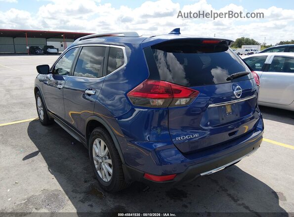 JN8AT2MT0KW251519 2019 NISSAN ROGUE Синий Задняя левая четверть