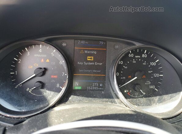 JN8AT2MT0LW013459 2020 NISSAN ROGUE Синий Вид щитка приборов