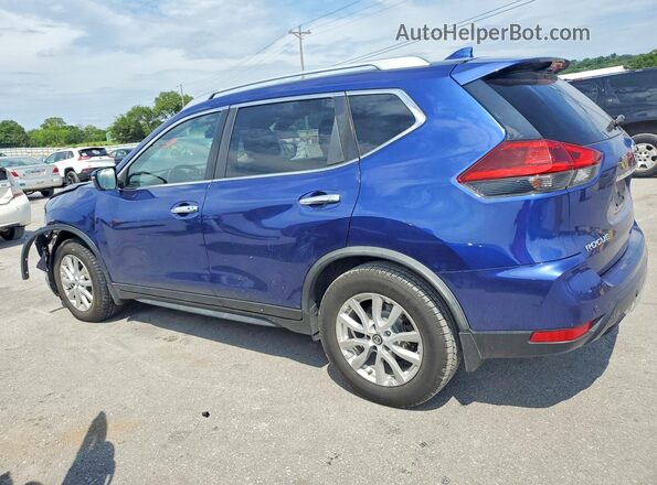 JN8AT2MT0LW013459 2020 NISSAN ROGUE Синий Задняя левая четверть