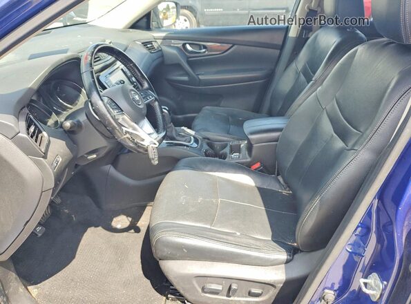 JN8AT2MT0LW013459 2020 NISSAN ROGUE Синий Вид салона спереди