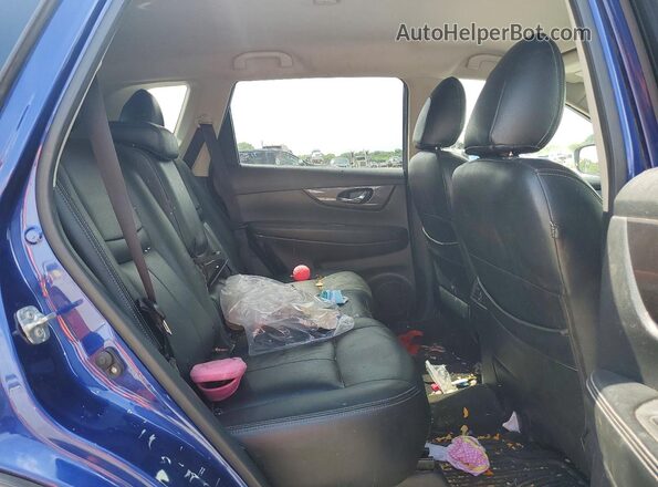 JN8AT2MT0LW013459 2020 NISSAN ROGUE Синий Вид задней части салона