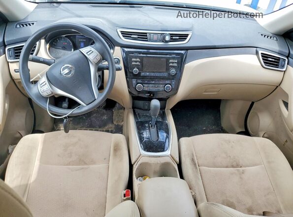 JN8AT2MT1GW025738 2016 NISSAN ROGUE White წინა პანელის ხედი