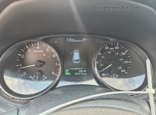 JN8AT2MT1HW142253 2017 NISSAN ROGUE Blue Սարքավորումների վահանակի տեսք