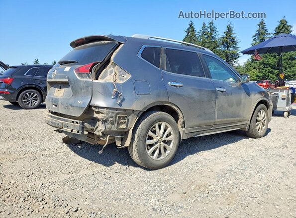 JN8AT2MT1HW400898 2017 NISSAN ROGUE Gray Trasero derecho