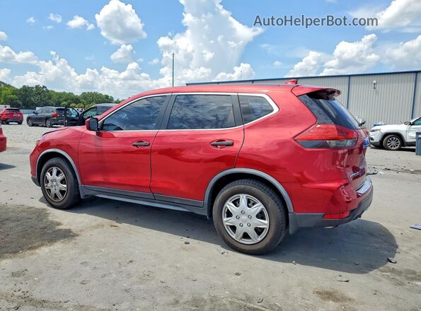 JN8AT2MT1HW406071 2017 NISSAN ROGUE Burgundy Tył lewy