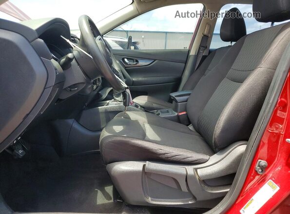 JN8AT2MT1HW406071 2017 NISSAN ROGUE Burgundy Widok wnętrza z przodu