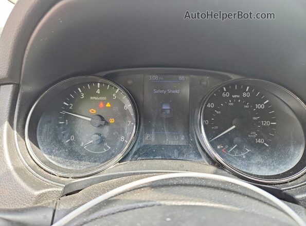 JN8AT2MT1JW463473 2018 NISSAN ROGUE Серебряный Вид щитка приборов